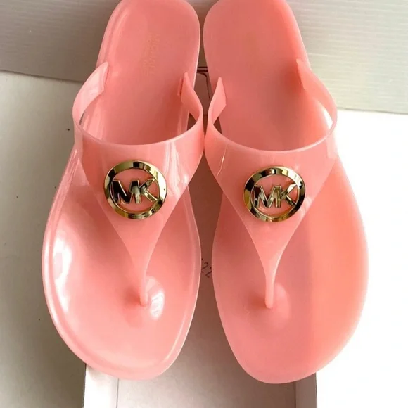 Michael Kors sandals jelly thongs new sandals pink jelly sandals - Picture 1 of 4